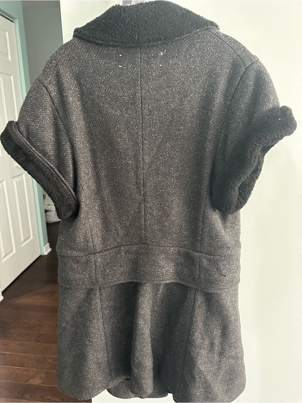 MARNI Winter Edition 2010 Wool Lamb Leather Oversized Long Vest Coat - Picture 6 of 11